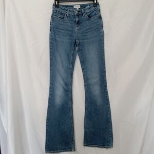 Shyanne Women Jeans 27 Blue Denim Flared Mid Rise Cotton 33 in Inseam Rodeo